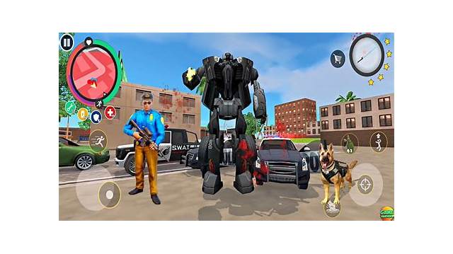 Police Robot Rope Hero (Android) software [falcon-gamerz]